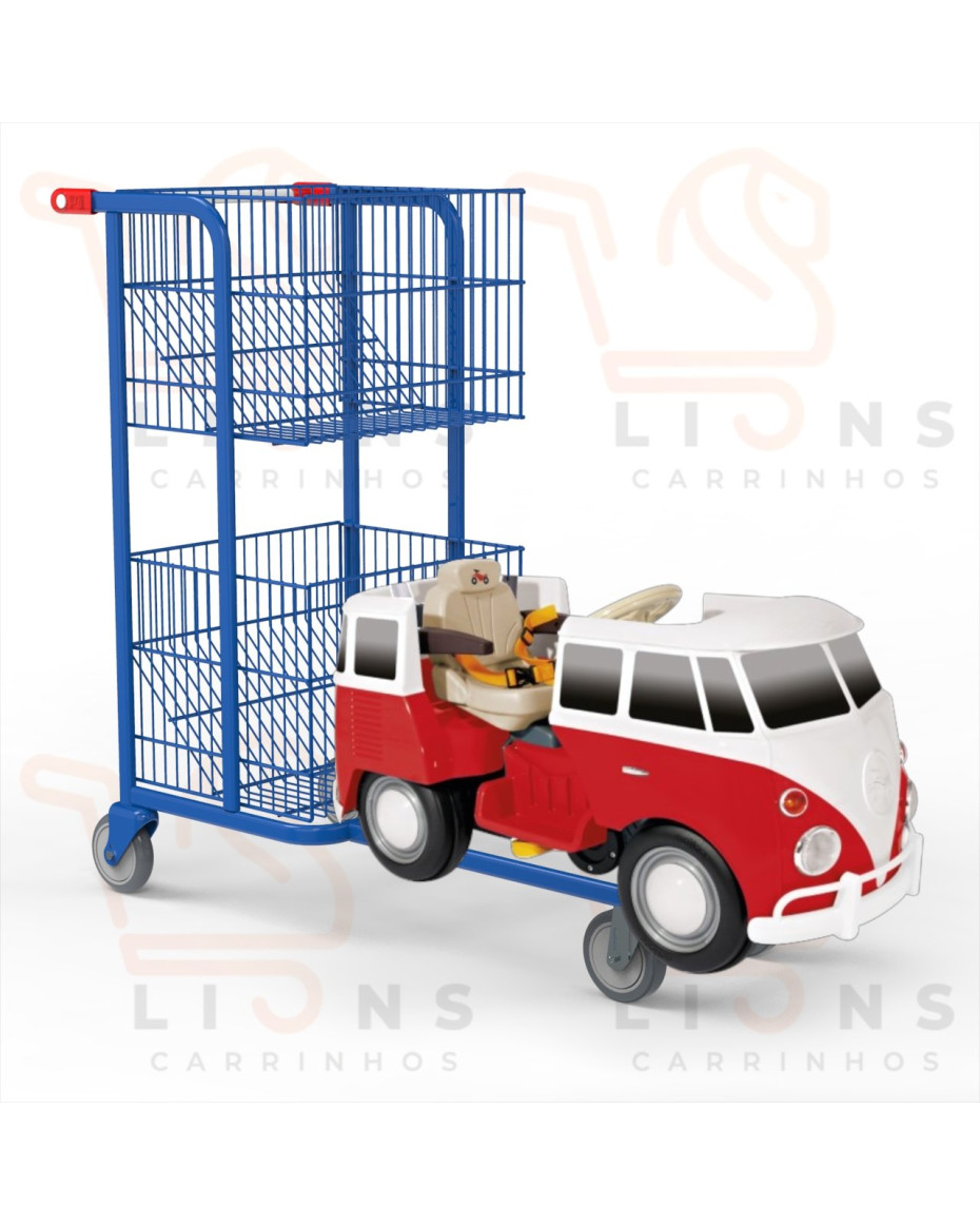 Carrinho de Supermercado Infantil 140 Litros - Kombus 