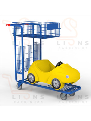 Carrinho de Supermercado Infantil 140 Litros -Yellowcar 