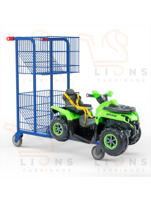 Carrinho de Supermercado Infantil 140 Litros - Poliquadri