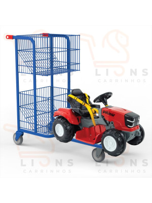Carrinho de Supermercado Infantil 140 Litros - Politractor 